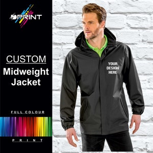 Chaqueta de peso medio con estampado personalizado Ropa de trabajo personalizada Business MARCA UNISEX