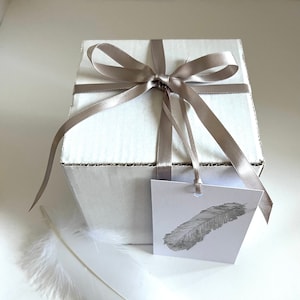 Coffret cadeau, carte-cadeau pour une boule commémorative Feather