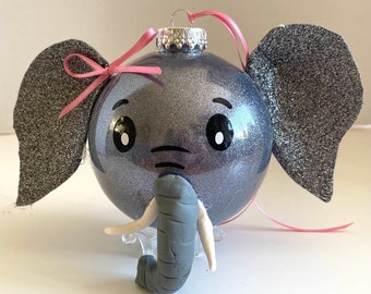 Our Elephant Bauble, decorative bauble