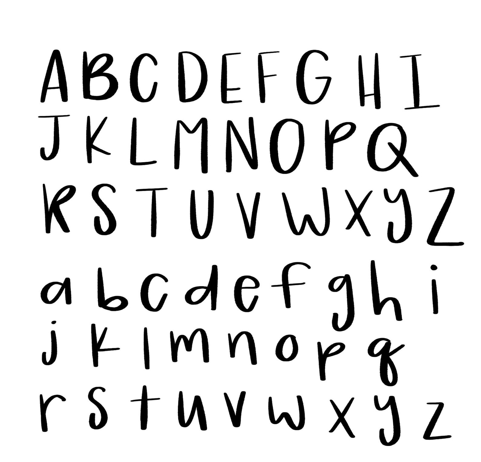 The alphabet lowercase and uppercase | Etsy