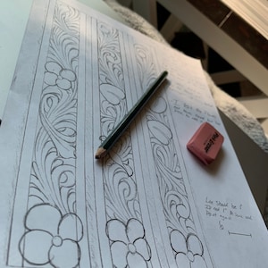 Advanced belt floral tooling pattern