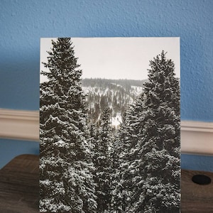 Winter Snowy Mountain | Canvas Prints | Winter Landscape | Winter Wonderland | Winter Scenery | Photography | Wall Decor | Forest | Nature