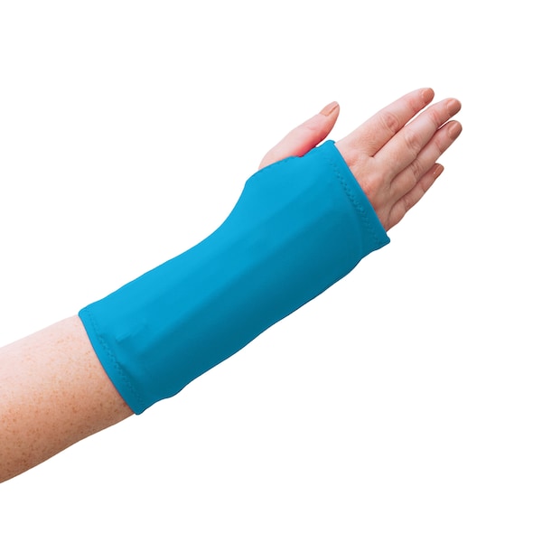 Turquoise Blue Brace Cover for Wrist Brace or Wrist Cast, for Arthritis, Carpal Tunnel Syndrome