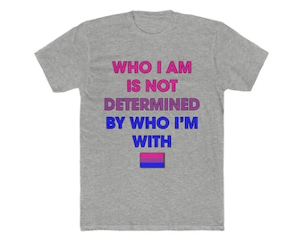 Who I Am Bi Pride Men's Organic Tee