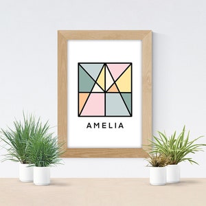 Customized Colored Name Design