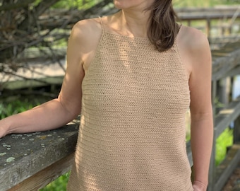 CROCHET PATTERN / Rochelle Tank Top / crochet tank top / crochet halter top pattern (sizes: xs-xxl)