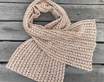 MODÈLE DE CROCHET / Écharpe en dentelle de tilleul / Modèle de châle au crochet / Châle moderne au crochet / Facile à ajuster