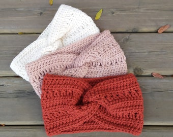 Crochet Pattern Headwrap, Audrey Headwrap, crochet headwrap, crochet headband, crochet ear warmer