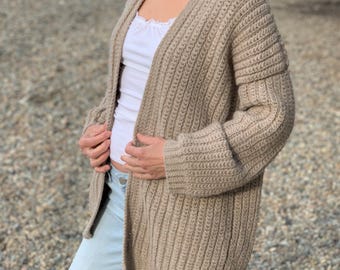 MOTIF AU CROCHET / cardigan Cosy Seasons / cardigan au crochet / cardigan oversize au crochet (tailles : xs-xxl)