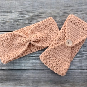 CROCHET PATTERN, crochet headband, crochet ear warmer pattern, sizes: adult, child, toddler
