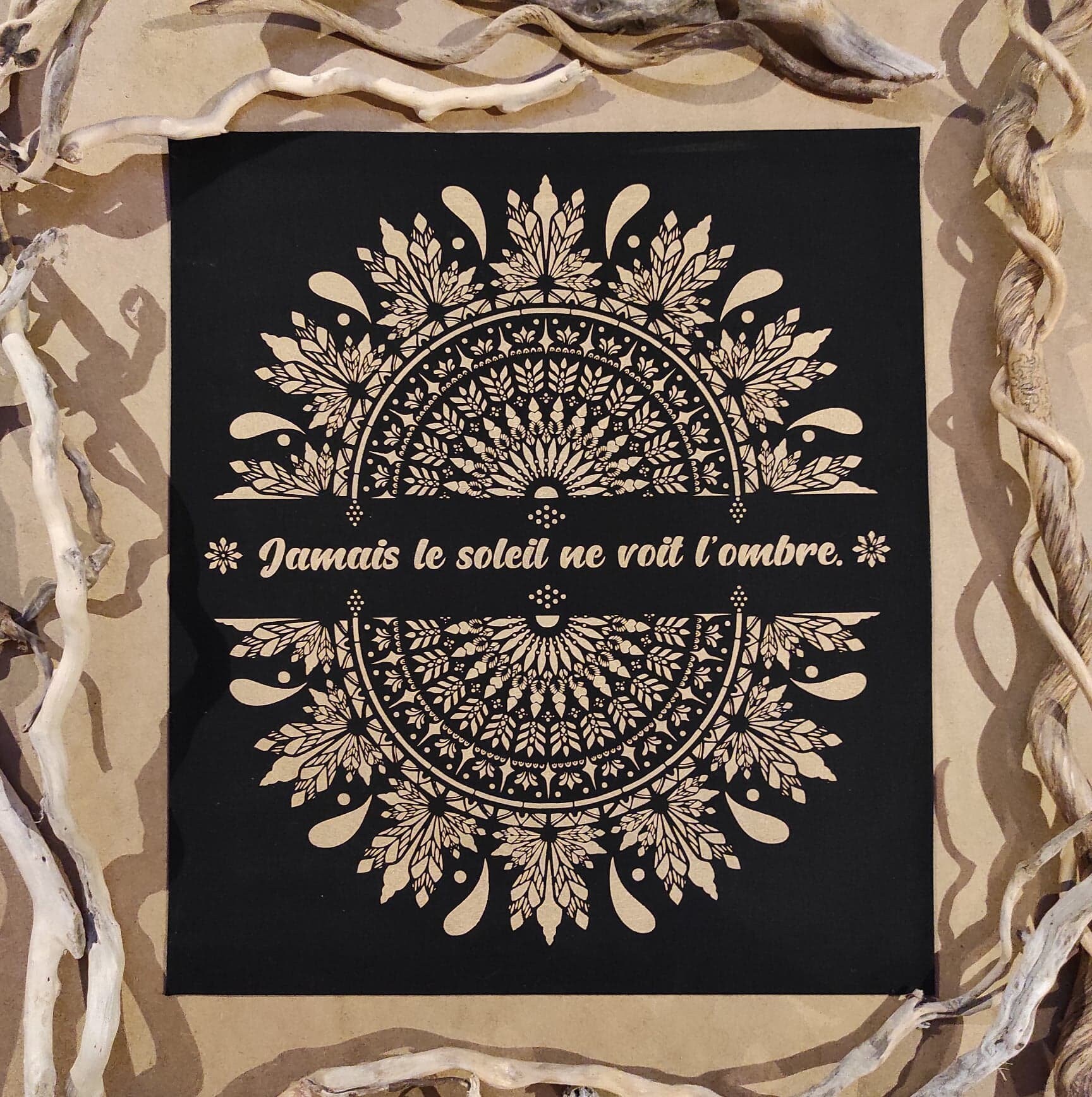 Tenture Mural Citation Leonard de Vinci