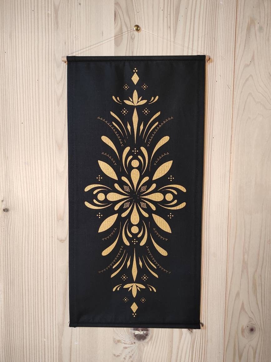 Tenture Murale Or Doré