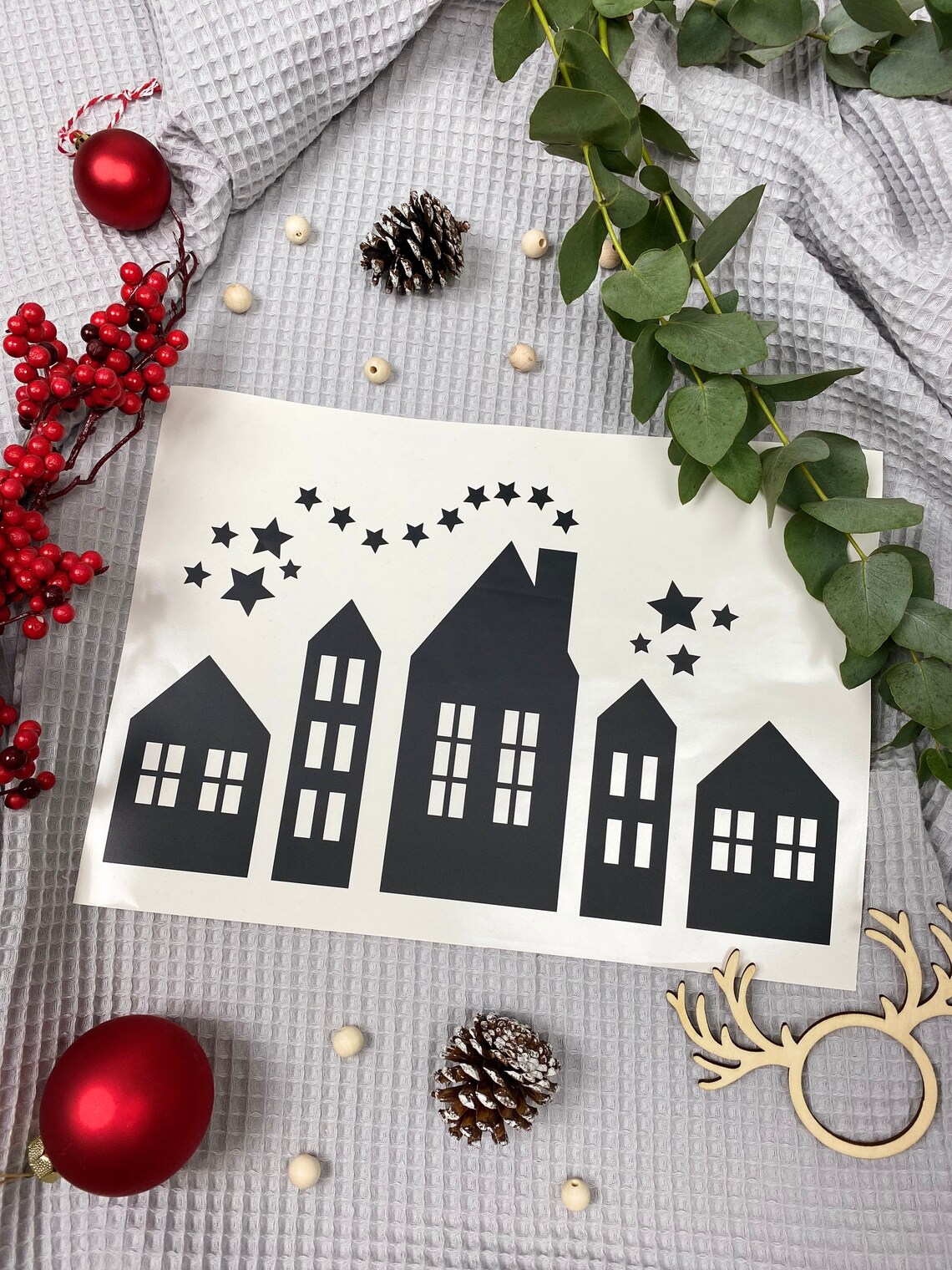 Aufkleber Häuser Fensterbild Fensteraufkleber Sticker | Etsy
