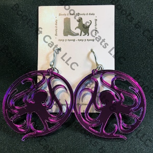 Octopus Earrings / i-Tentacle earrings / Cephalopod jewelry