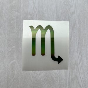 Holographic or Glitter Scorpio Zodiac Sign Decal Sticker, Cup, Phone, Laptop, Mug, Computer,  Water Bottle, Tumbler, Cooler, Suitcase