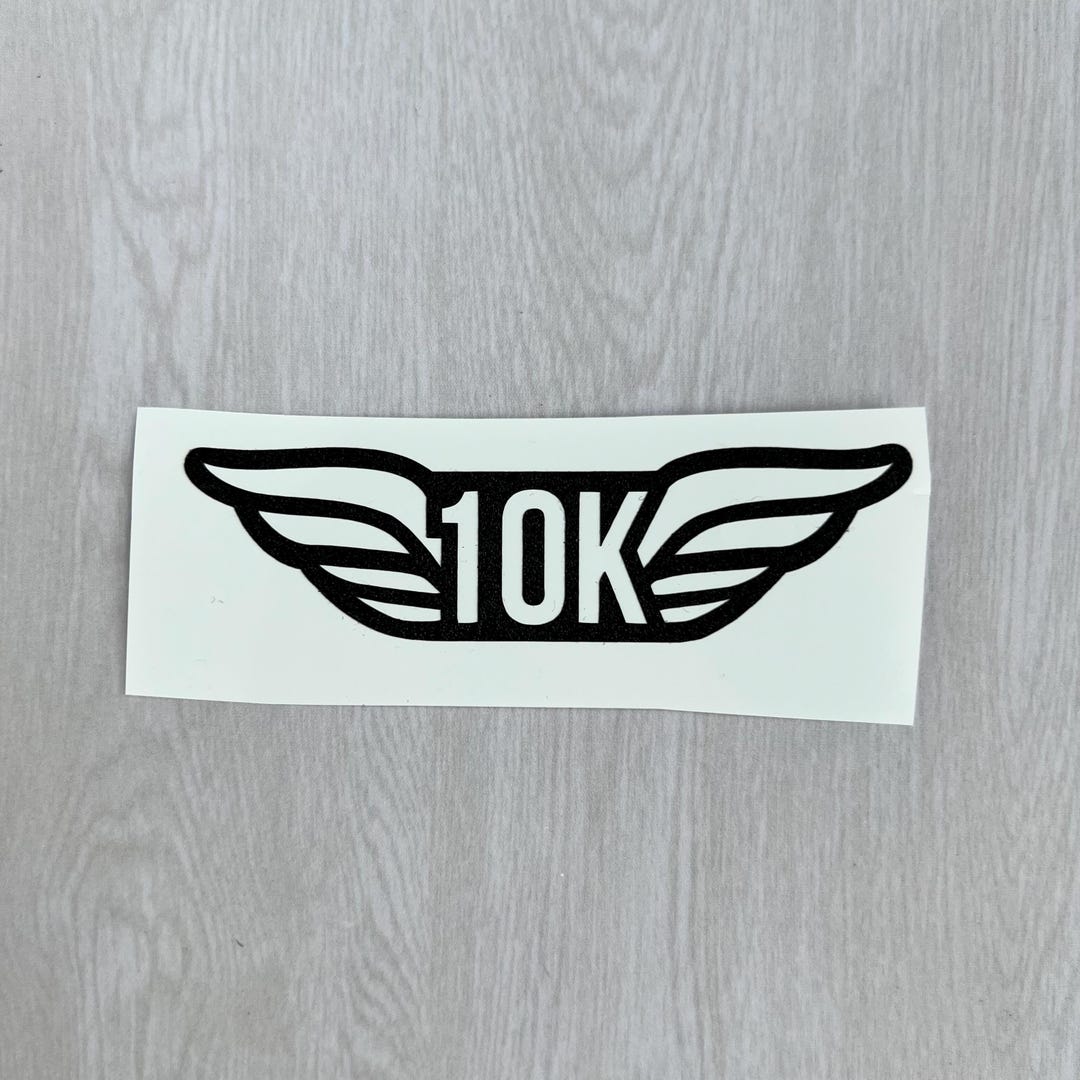 Holographic or Glitter 10K Run Decal Sticker, Cup, Phone, Laptop, Mug ...