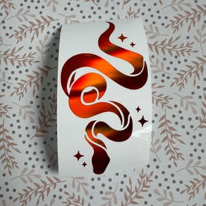 Holographic or Glitter Snake Decal Sticker, Cup, Phone, Laptop, Mug, Computer,  Water Bottle, Controller, Halloween, Spooky, Tumbler