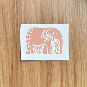 Holographic or Glitter Scandinavian Elephant Decal Sticker, Cup, Phone, Laptop, Mug,  Water Bottle, Controller,  Tumbler, Cooler, Boat