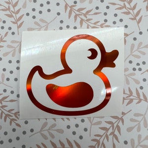 Holographic or Glitter Rubber Duck Decal Sticker, Phone, Laptop, Mug,  Water Bottle, Controller,  Tumbler, Truck, Cooler