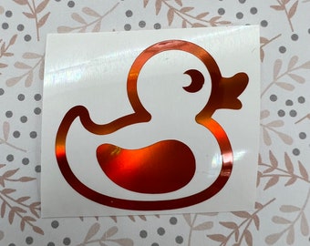 Holographic or Glitter Rubber Duck Decal Sticker, Phone, Laptop, Mug,  Water Bottle, Controller,  Tumbler, Truck, Cooler