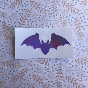 Holographic or Glitter Bat Decal Sticker, Cup, Phone, Laptop, Mug, Computer,  Water Bottle, Controller, Halloween, Spooky, Tumbler