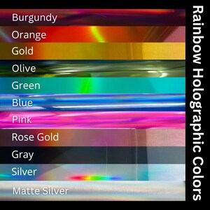 a collection of rainbow-colored hues, including burgundy, orange, gold, olive, green, blue, pink, rose gold, gray, and matte silver.