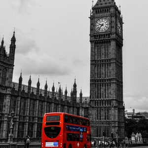 Doppeldecker Bus vor Big Ben