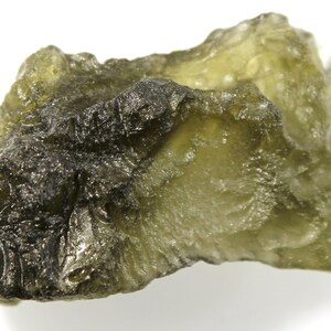 Natural Czech moldavite from locality "BRUSNÁ" - 2016, 4.62 gram, 30x17x12 mm, yellowish green color