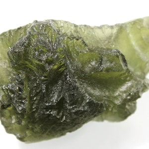 Natural Czech moldavite from locality "BRUSNÁ" - year 2020, 5.91 grams, 28x17x13 mm, yellowish green color, nice color and deep structure