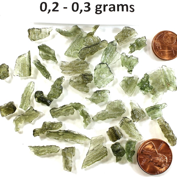 Natural Czech moldavite from locality CHLUM - year 2021, different sizes, price for 1 piece, very tiny / tiny / small moldavite