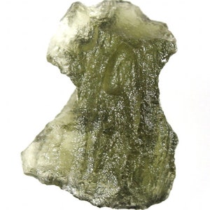 Natural Czech moldavite from locality "CHLUM" - 2022, 1.07 grams, 16x12x6 mm, yellowish green color