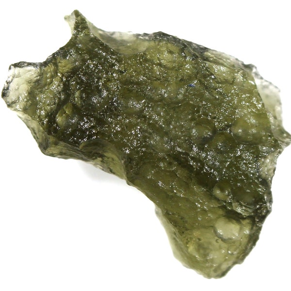 Moldavite tchèque naturelle de la localité « CHLUM » - 2022, 1,13 grammes, 18x11x6 mm, couleur vert jaunâtre