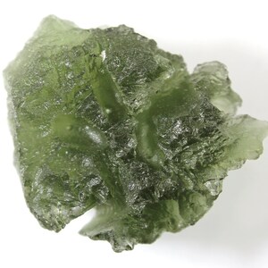 Natural Czech moldavite from locality BRUSNÁ - year 2018, 4.4 grams, 23x19x10 mm, light yellowish green color (code: 27/48)