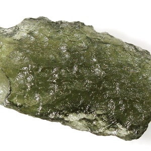 Natural Czech moldavite from locality CHLUM - year 2023, 1.51 grams, 21x11x5 mm, yellowish green color (code: 24/47)