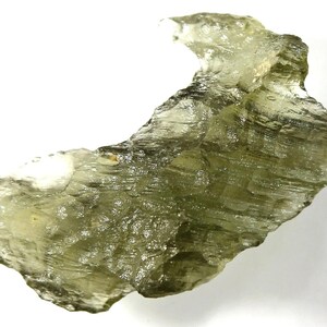 Natural Czech moldavite from locality "CHLUM - 2021", 0.85 grams, 20x9x5 mm, yellowish green color (1938)