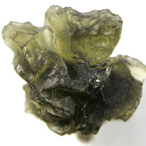 Interesting natural Czech moldavite  Brusná, finding in 2016, 5.2grams, 27x18x14mm, nice yellowish green, deep structure, nice shape (1870)