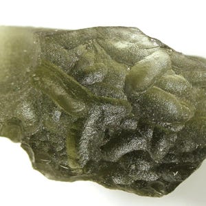 Lovely natural Czech moldavite  Brusná, finding in 2016, 4.11 grams, 28x14x12 mm, nice yellowish green, nice deep structure and shape (1865)
