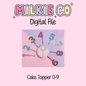 Cake/Cupcake Topper Basic Digital Bundle | Laser cut file