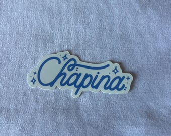 Chapina Sticker Guatemala Guatemalan Central American Sticker Vinyl Matte Waterproof Sticker