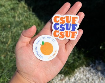 CSUF Sticker Cal State Fullerton Sticker Fullerton CSU Fullerton sticker