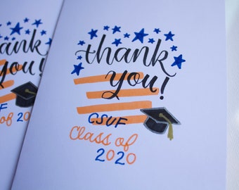 Thank You Cards - Graduation Thank You Cards - Greeting Cards - Customizable Graduation Cards - Graduation
