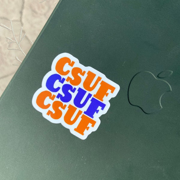 Cal State Fullerton Sticker CSUF sticker 2”x2” Cal State Fullerton sticker Waterproof Bottle sticker