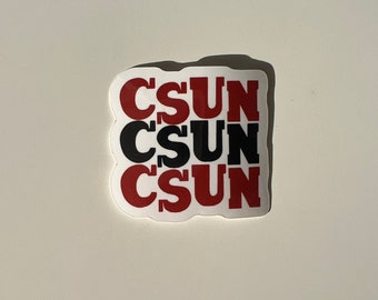 Cal State Northridge Sticker CSU Northridge CSUN Cal State University Northridge Sticker Waterproof Bottle Sticker