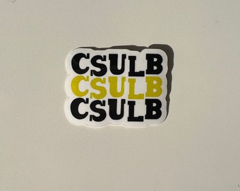 Cal State Long Beach Sticker CSULB Sticker CSU Long Beach Sticker Waterproof Bottle Sticker