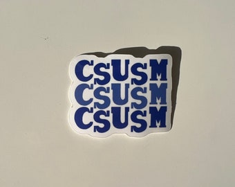 Cal State San Marcos Sticker CSUSM San Marcos Sticker Waterproof Bottle Sticker