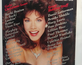 Playboy Magazine December 1985 VGC Barbi Benton, Bill Cosby interview, Davi...