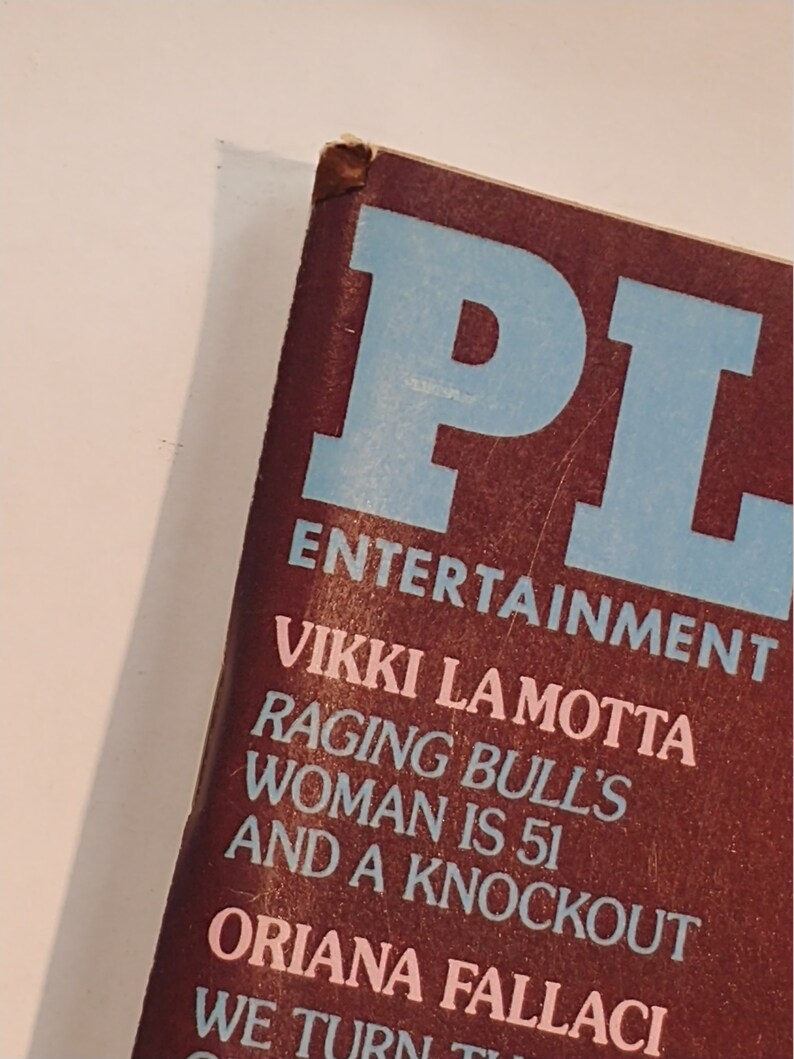 Playboy November 1981 VG Vikki LaMotta Oriana Fallaci David | Etsy