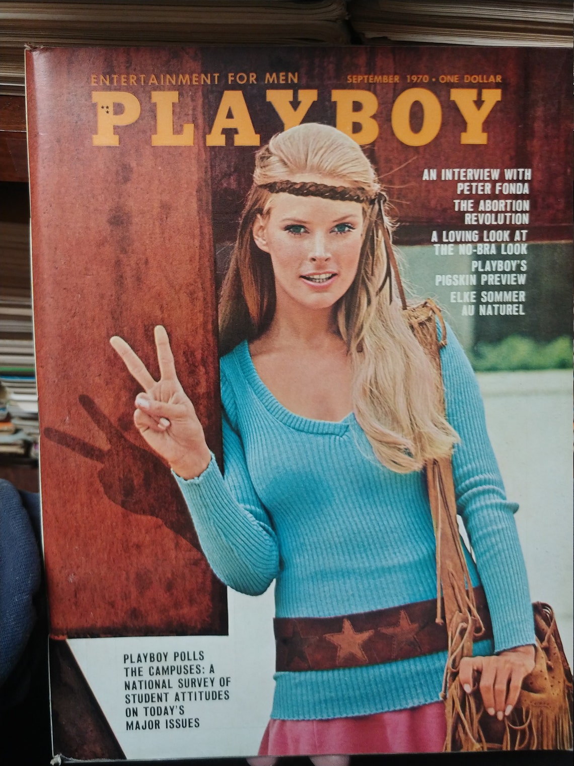 Playboy Magazine September 1970 VG Debbie Ellison Elke Etsy