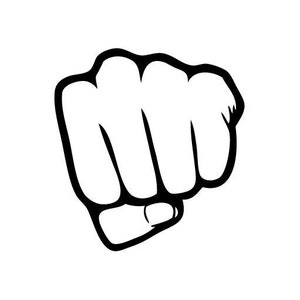Fist Punch - Pegatina de calcomanía de vinilo para pared, automóvil, bicicleta, iPhone, iPad, Macbook, computadora portátil, casco