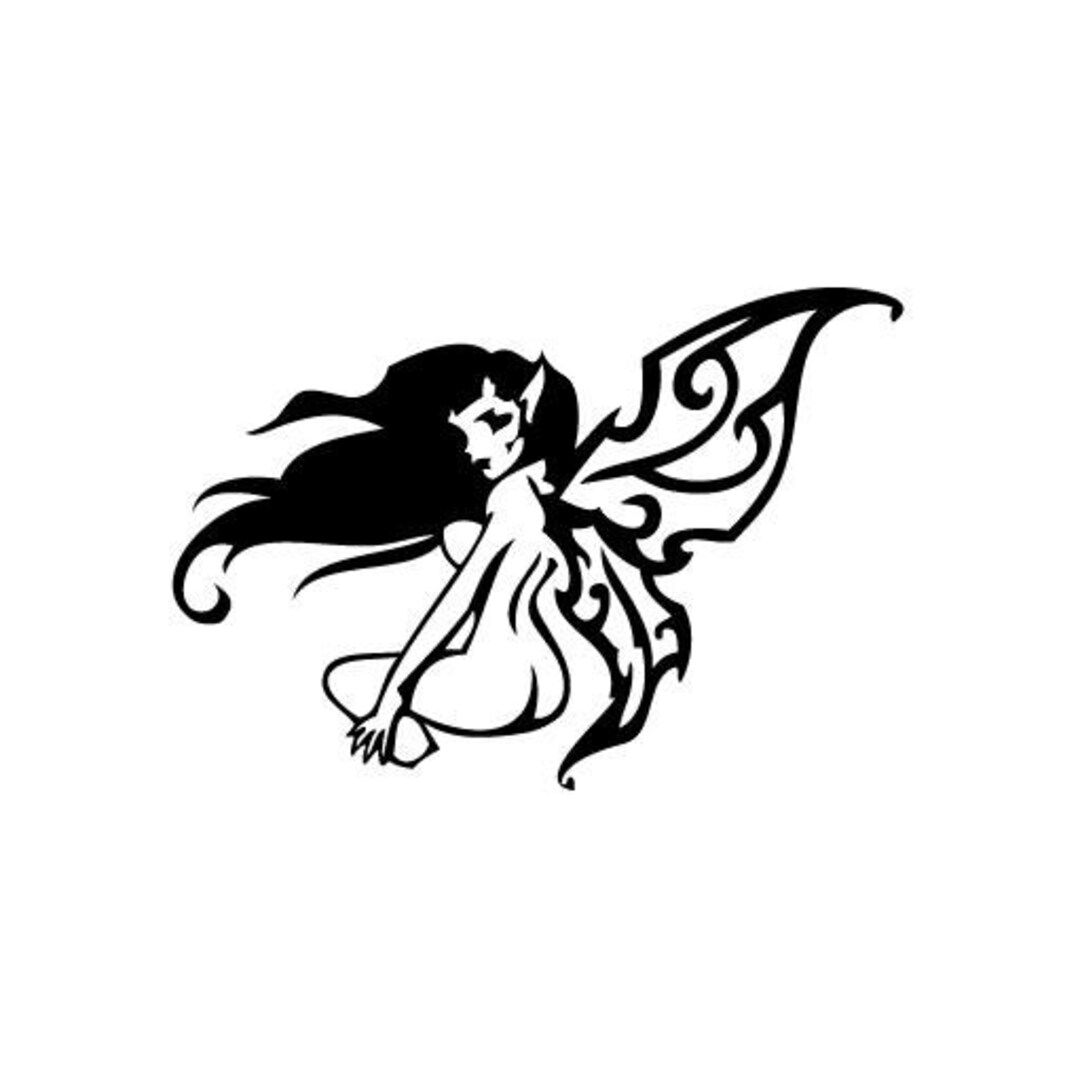 Fairy Look Back Vinyl Decal Sticker for Wall Car Bike - Etsy